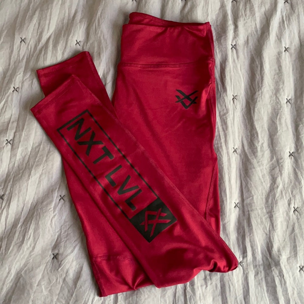 Next Level burgundy leggings